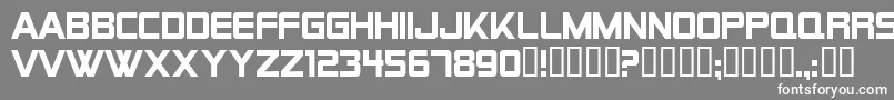 AlienEncountersSolidRegular Font – White Fonts on Gray Background