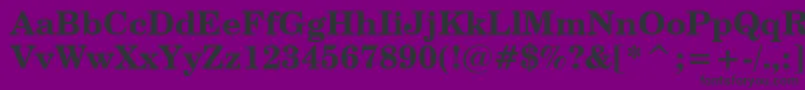 CenturySchoolbookBoldBt Font – Black Fonts on Purple Background