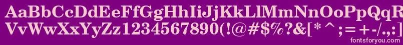 CenturySchoolbookBoldBt Font – Pink Fonts on Purple Background