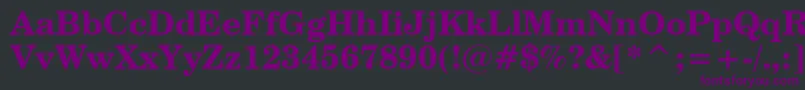CenturySchoolbookBoldBt Font – Purple Fonts on Black Background