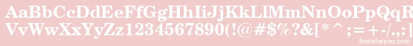 CenturySchoolbookBoldBt Font – White Fonts on Pink Background