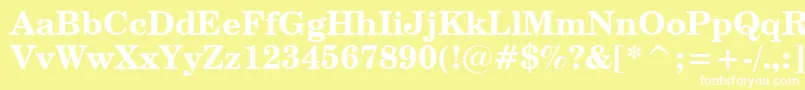 CenturySchoolbookBoldBt Font – White Fonts on Yellow Background