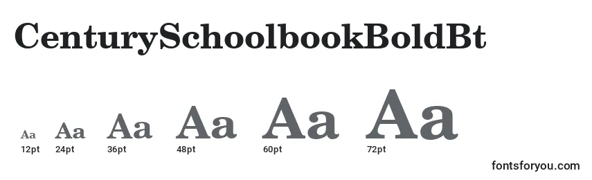 CenturySchoolbookBoldBt Font Sizes