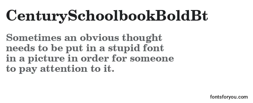 CenturySchoolbookBoldBt Font