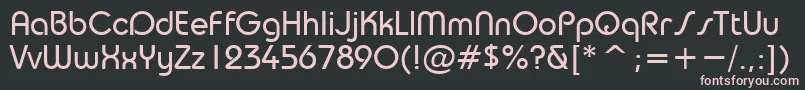 TrsN Font – Pink Fonts on Black Background