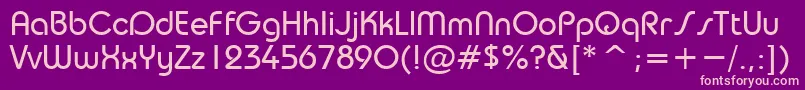 TrsN Font – Pink Fonts on Purple Background