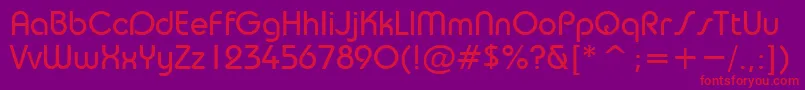 TrsN Font – Red Fonts on Purple Background