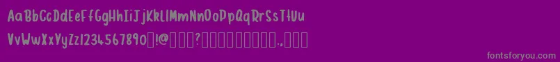 Шрифт Fishermills – серые шрифты на фиолетовом фоне