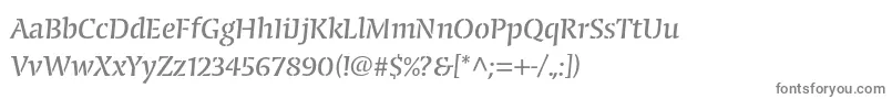 フォントCongabravastencilstdReg – 白い背景に灰色の文字