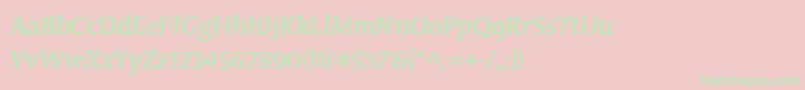 CongabravastencilstdReg Font – Green Fonts on Pink Background