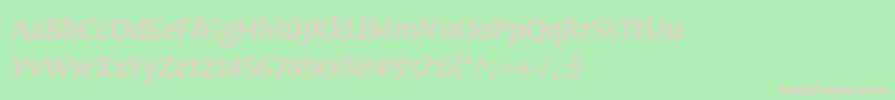 CongabravastencilstdReg Font – Pink Fonts on Green Background