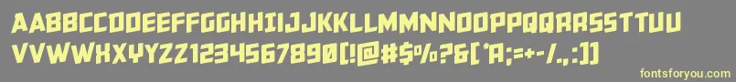 Buchananrotal Font – Yellow Fonts on Gray Background