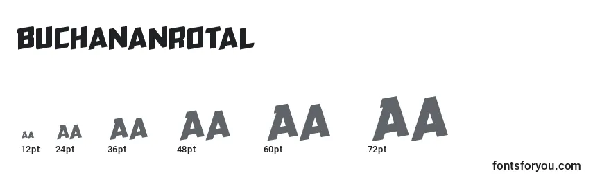 Buchananrotal Font Sizes