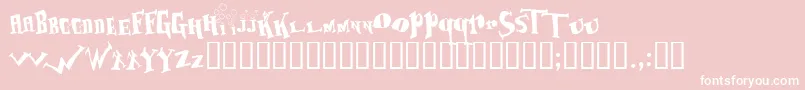 Baozso ffy Font – White Fonts on Pink Background