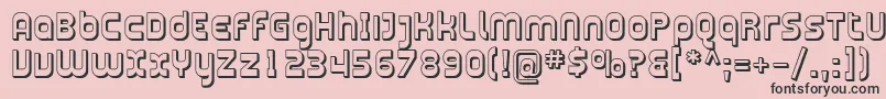 Plasma11 Font – Black Fonts on Pink Background