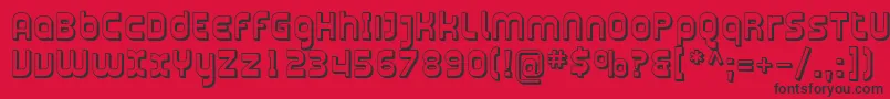 フォントPlasma11 – 赤い背景に黒い文字