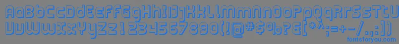 フォントPlasma11 – 灰色の背景に青い文字