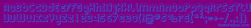 Plasma11 Font – Blue Fonts on Purple Background