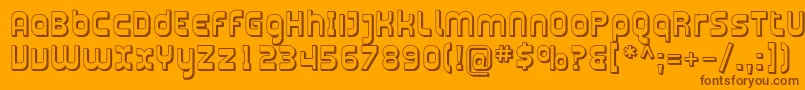 Plasma11 Font – Brown Fonts on Orange Background