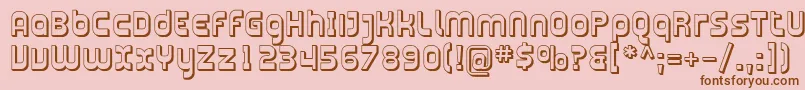 Plasma11 Font – Brown Fonts on Pink Background