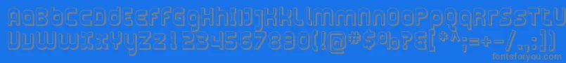 フォントPlasma11 – 青い背景に灰色の文字