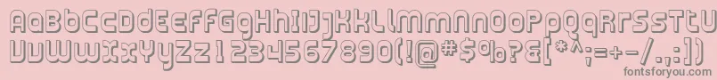 Plasma11 Font – Gray Fonts on Pink Background