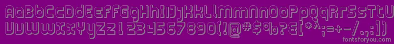 Fonte Plasma11 – fontes cinzas em um fundo violeta