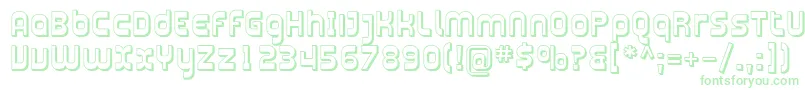 Plasma11 Font – Green Fonts on White Background