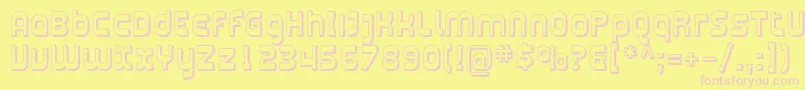 fuente Plasma11 – Fuentes Rosadas Sobre Fondo Amarillo