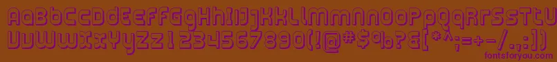 Plasma11 Font – Purple Fonts on Brown Background