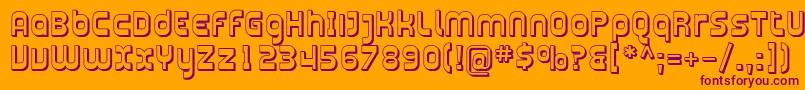 Plasma11 Font – Purple Fonts on Orange Background