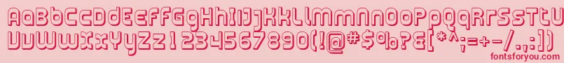 Plasma11 Font – Red Fonts on Pink Background
