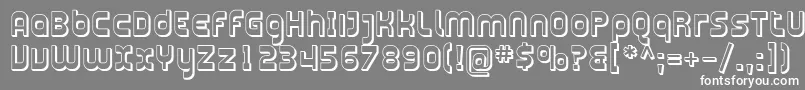 Plasma11 Font – White Fonts on Gray Background