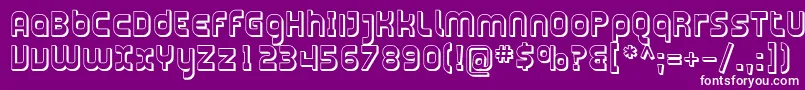 Plasma11 Font – White Fonts on Purple Background