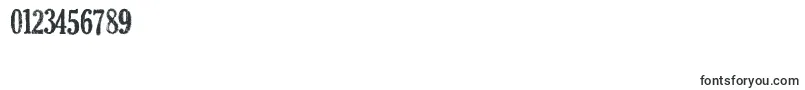 Deadsecretary-Schriftart – Schriften für Zahlen und Nummern