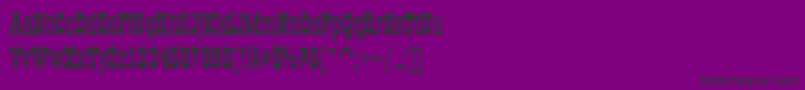 Old Towne No536 D Font – Black Fonts on Purple Background