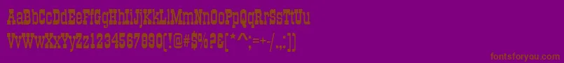 Шрифт Old Towne No536 D – коричневые шрифты на фиолетовом фоне