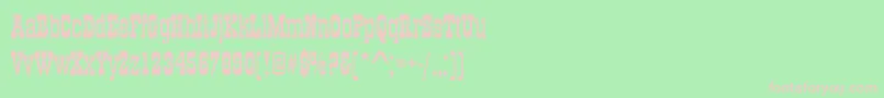 Old Towne No536 D Font – Pink Fonts on Green Background