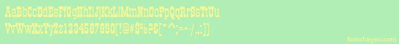 More about Old Towne No536 D Font Old Towne No536 D Font – Yellow Fonts on Green Background