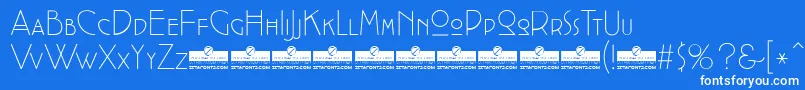 CocotteExtralightTrial Font – White Fonts on Blue Background
