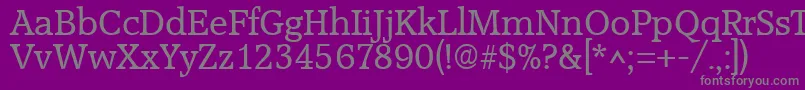 Шрифт AccoladeRegular – серые шрифты на фиолетовом фоне