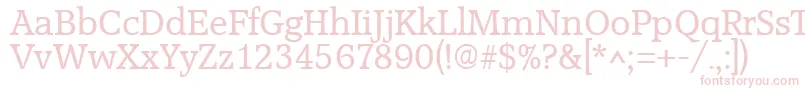 Шрифт AccoladeRegular – розовые шрифты на белом фоне
