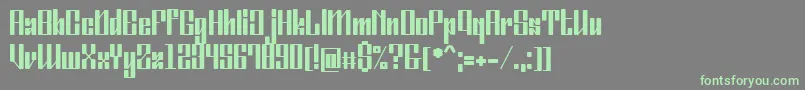 OrdinatumMedium Font – Green Fonts on Gray Background