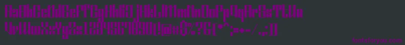 OrdinatumMedium Font – Purple Fonts on Black Background