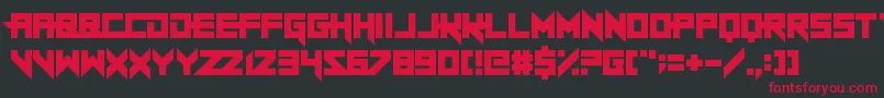 SheepingDogs Font – Red Fonts on Black Background
