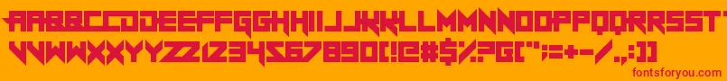 SheepingDogs Font – Red Fonts on Orange Background