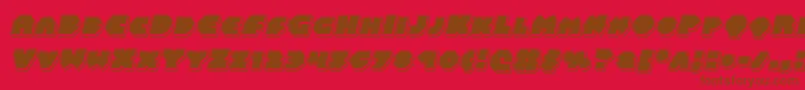 Balastaralpunchital Font – Brown Fonts on Red Background