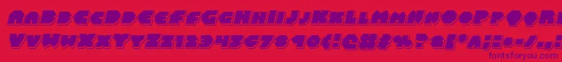 Balastaralpunchital Font – Purple Fonts on Red Background