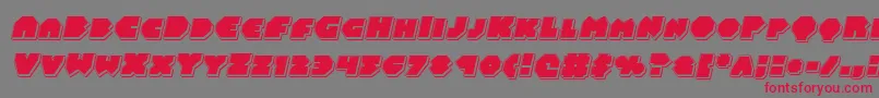 Balastaralpunchital Font – Red Fonts on Gray Background