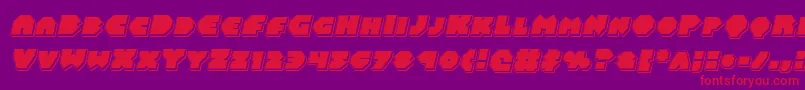 Balastaralpunchital Font – Red Fonts on Purple Background